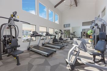 24-Hour fitness center with state-of-the-art fitness equipment